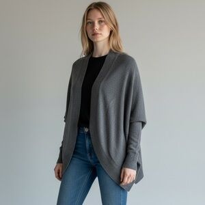 Armani Exchange Gray Sequin Cardigan